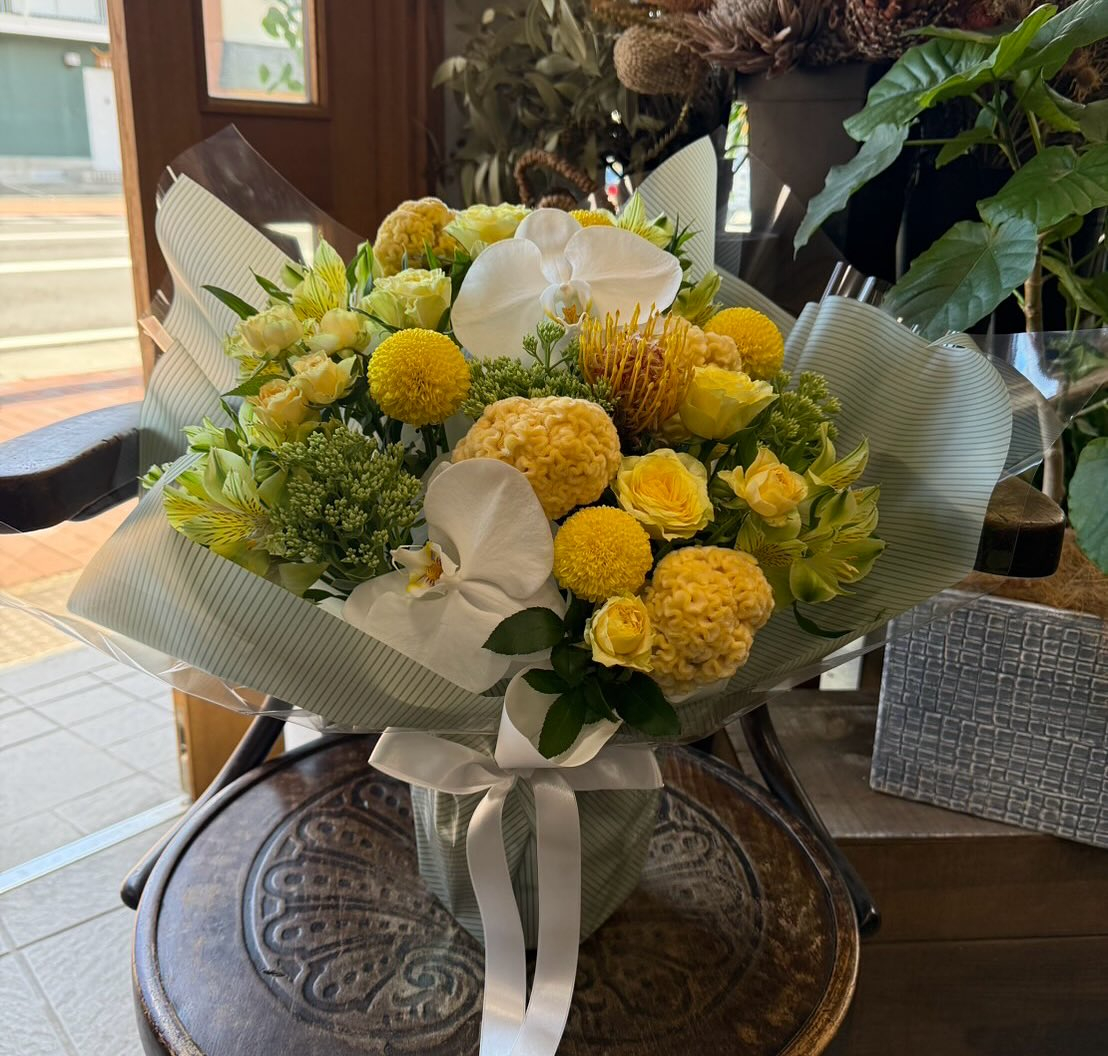 yellow×White・アレンジメント・
