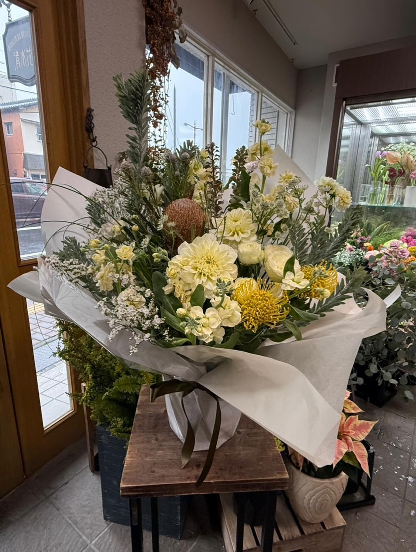 今日は雨の中、