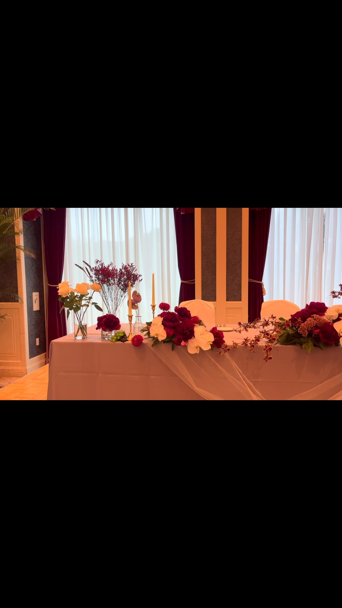 本日は結婚式の装飾のお仕事をさせて頂きました𓈒𓂂𓂃◌𓈒𓐍